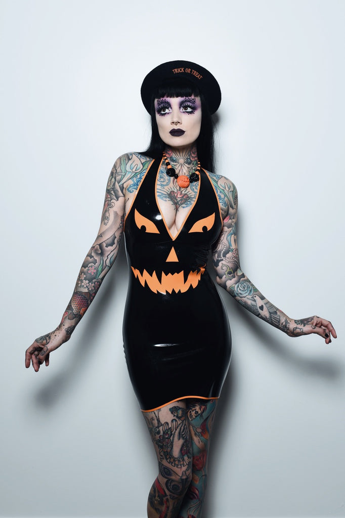 Pumpkin mini dress