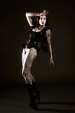 SALE frill lace up leotard