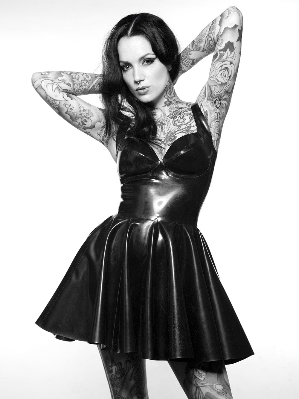 Strappy Skater Dress Jane Doe Latex Strappy Skater Dress Jane Doe Latex